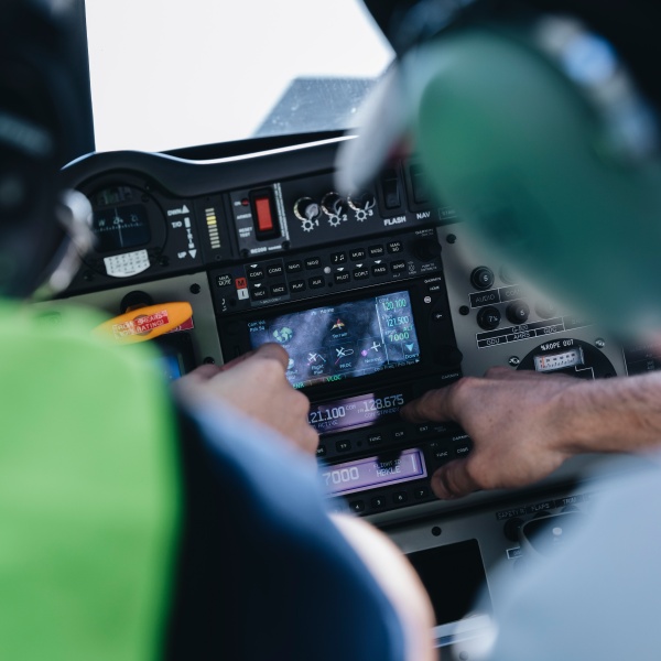 Pilot Ausbildung Cockpit Instruktion